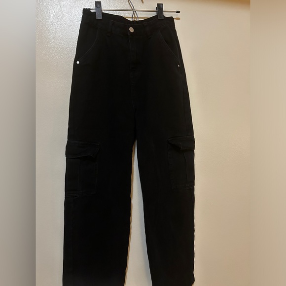 Black Cargo Pants - Picture 4 of 13